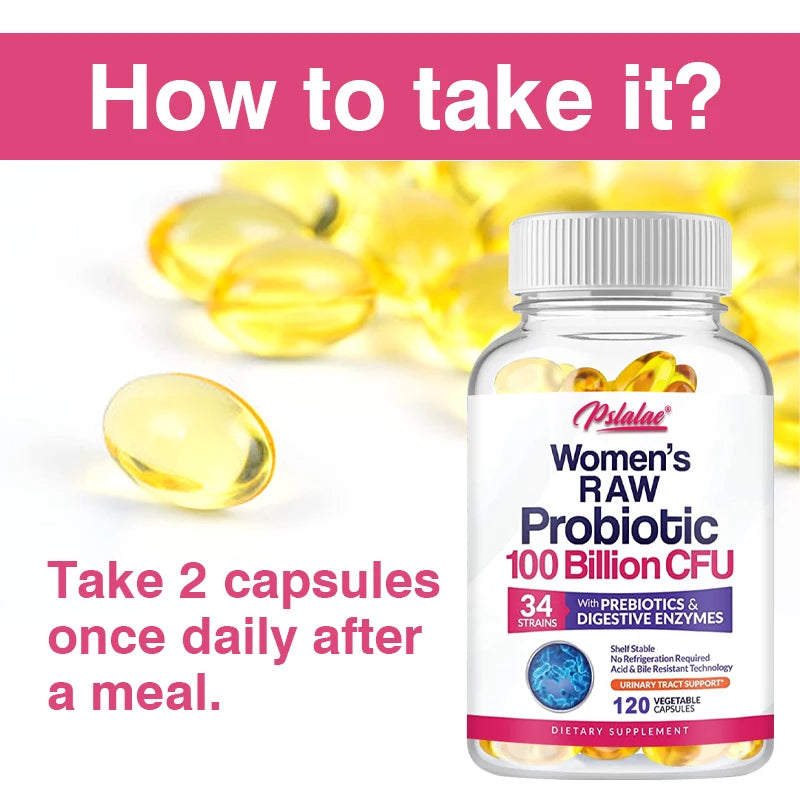 Raw Probiotics for Women - 100 Billion CFU