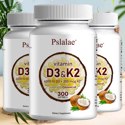 Vitamin D3 and K2 Softgels