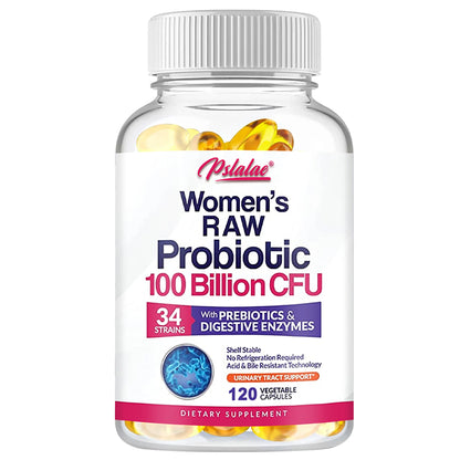 Raw Probiotics for Women - 100 Billion CFU