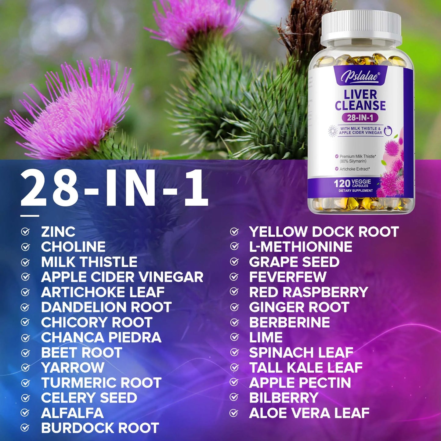 Liver Health Support, 28-in-1 Liver Cleanse
