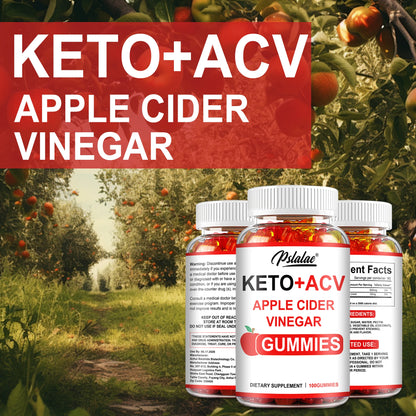 Keto + Acv Gummies - Healthy Weight Management, Accelerated Fat Burning, Whitening Skin
