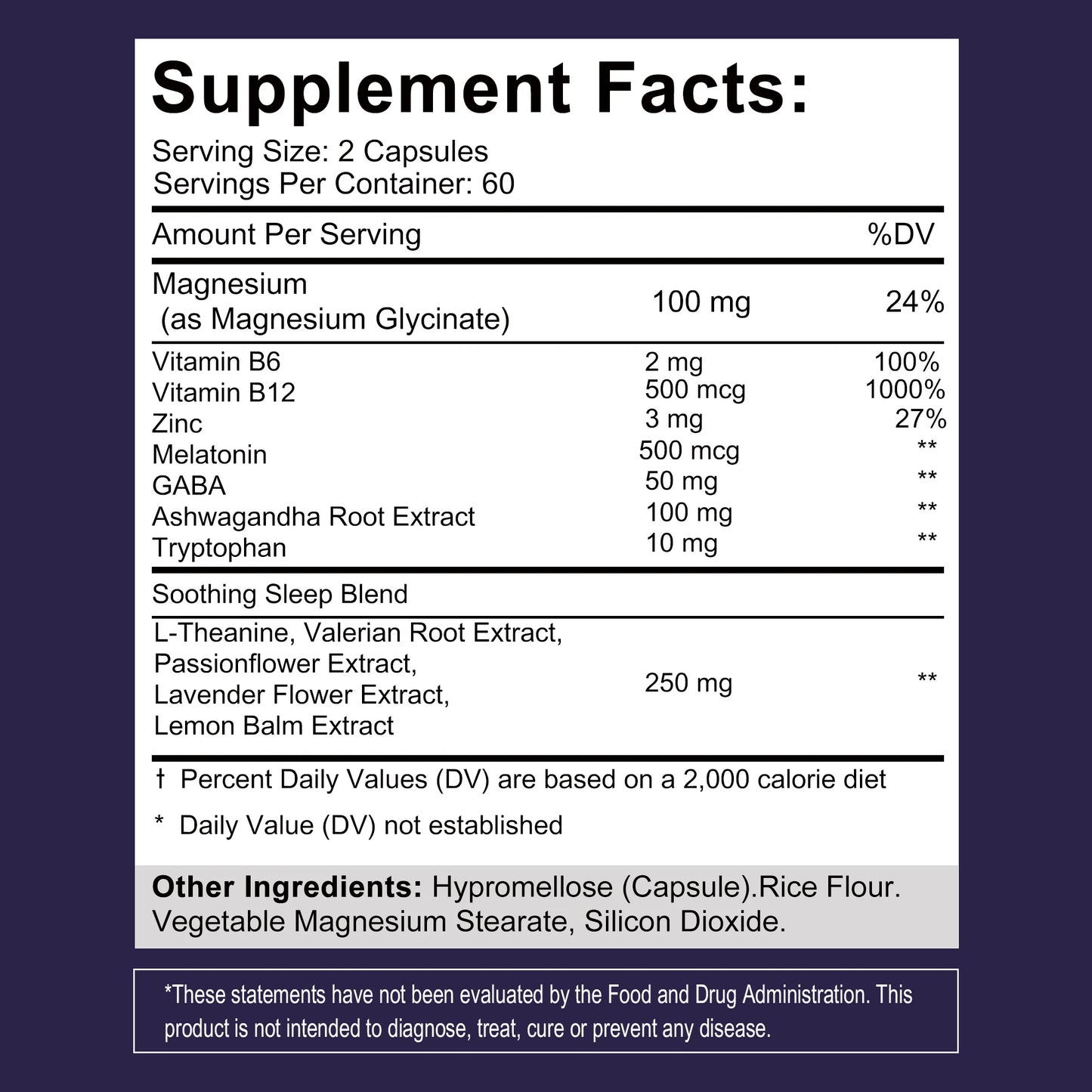 Melatonin - with L-Theanine, Tryptophan, Ashwagandha Supports