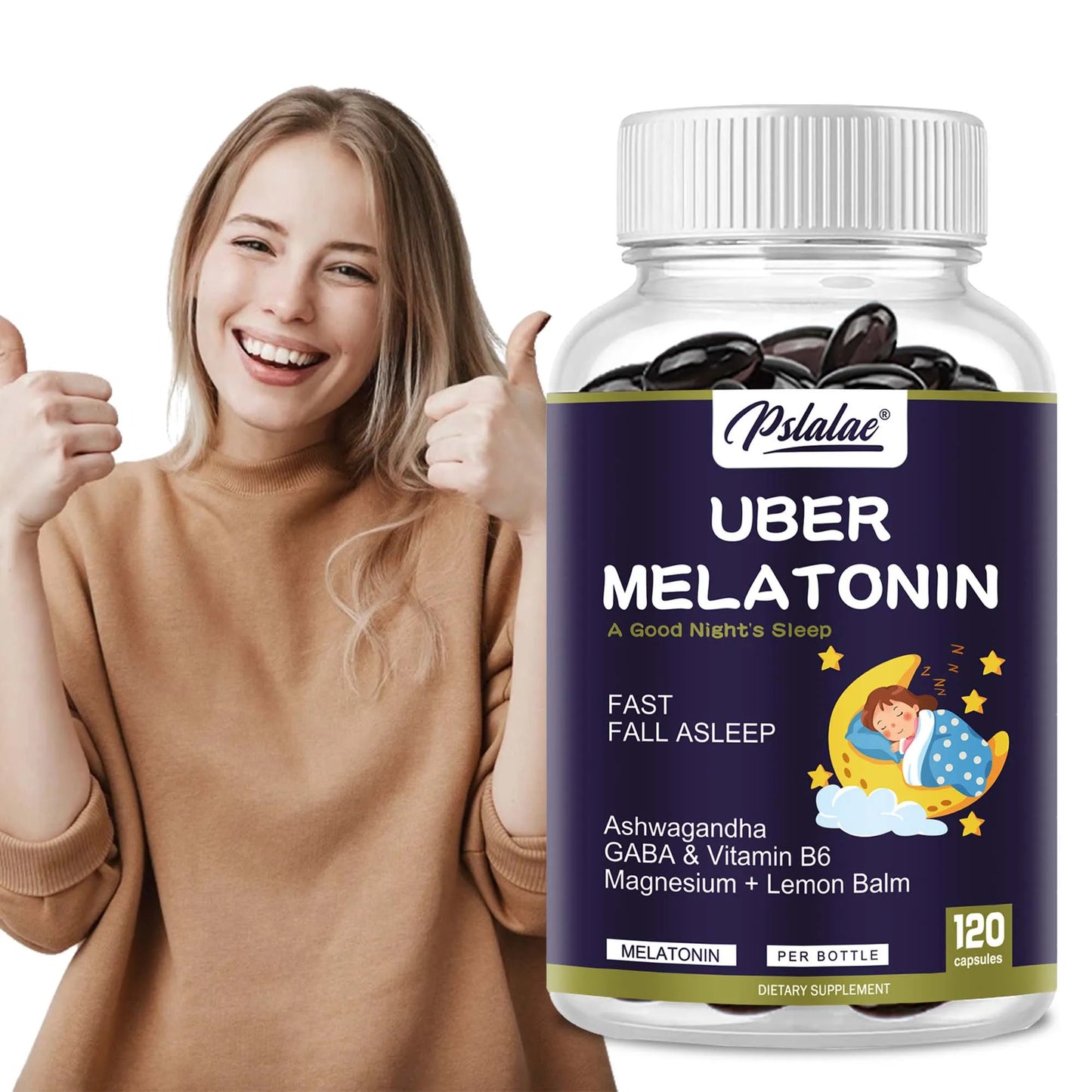 Melatonin - with L-Theanine, Tryptophan, Ashwagandha Supports