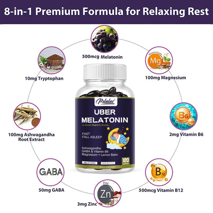 Melatonin - with L-Theanine, Tryptophan, Ashwagandha Supports