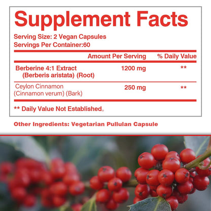 Berberine Capsules - Supports Digestive Comfort and Overall Health