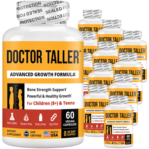 Doctor Taller, For Children (8+) & Teens, 60 Vegan Capsules