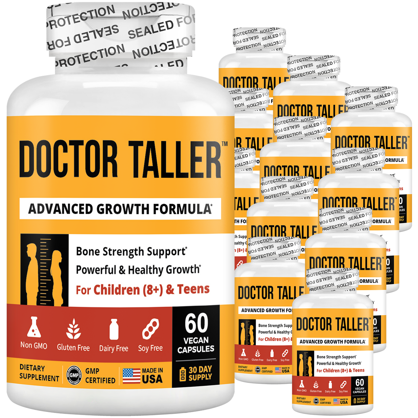 Doctor Taller, For Children (8+) & Teens, 60 Vegan Capsules