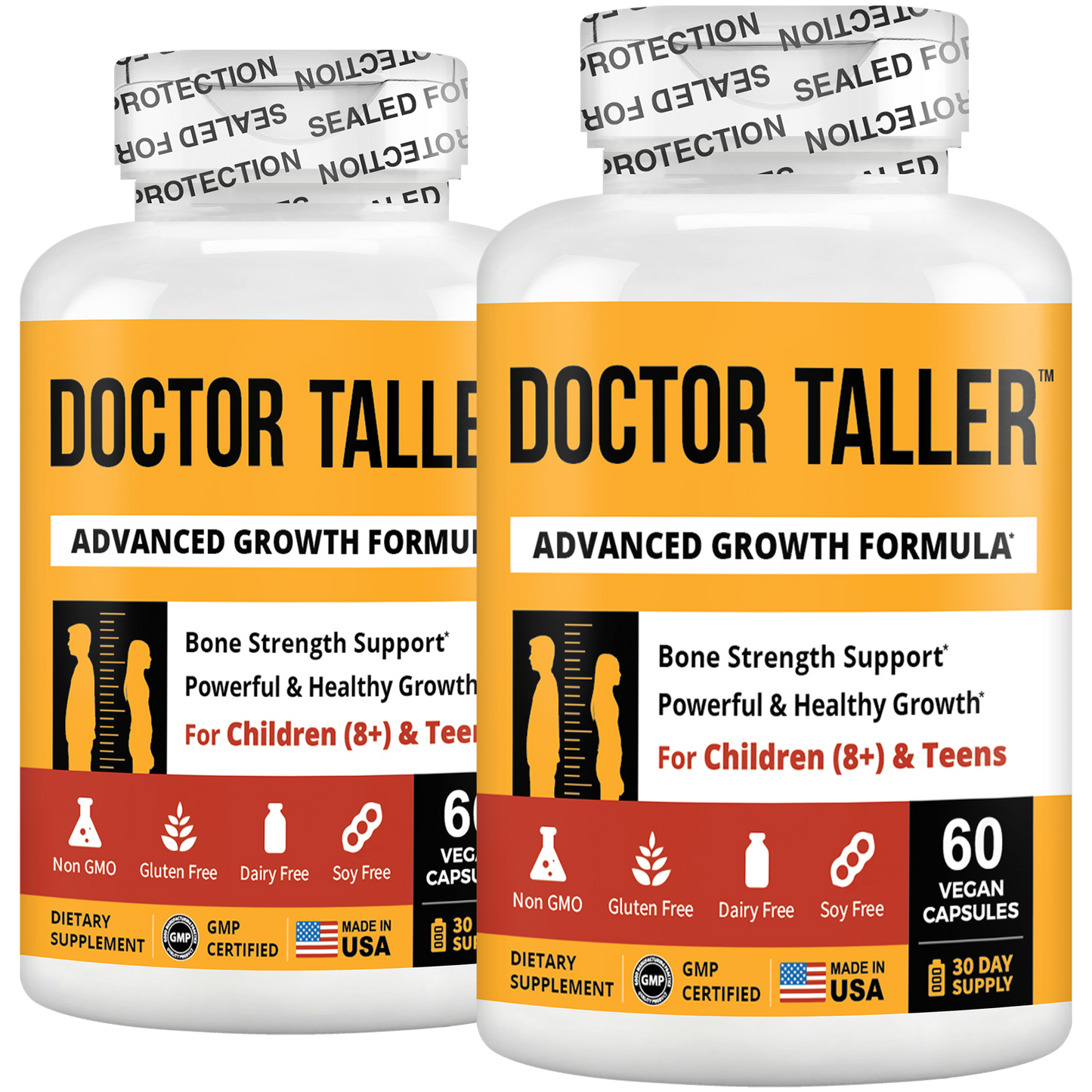 Doctor Taller, For Children (8+) & Teens, 60 Vegan Capsules