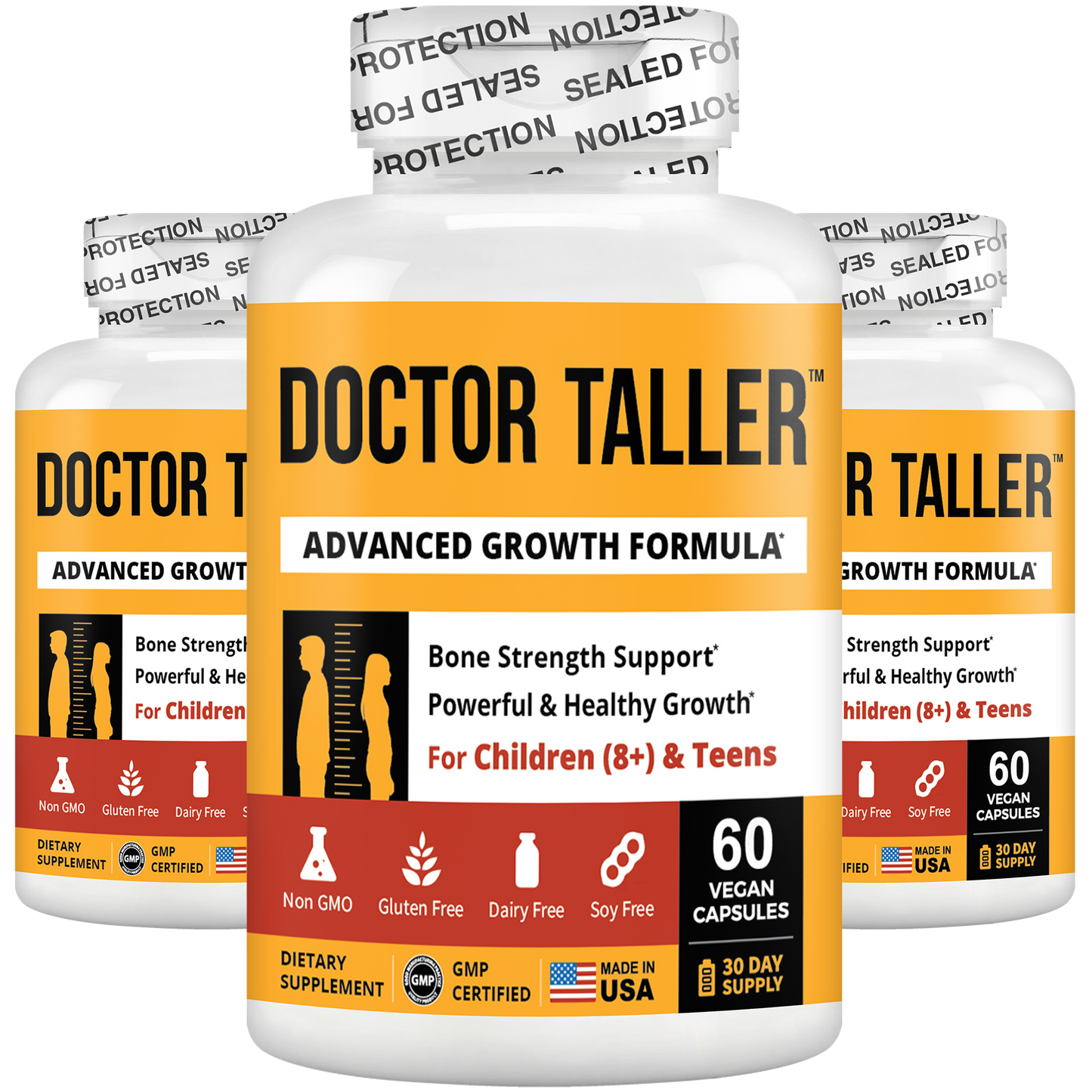 Doctor Taller, For Children (8+) & Teens, 60 Vegan Capsules