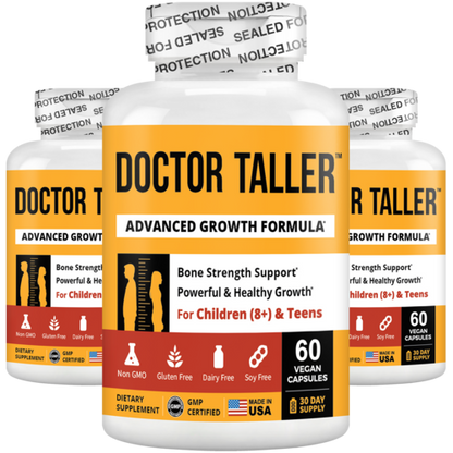 Doctor Taller, For Children (8+) & Teens, 60 Vegan Capsules