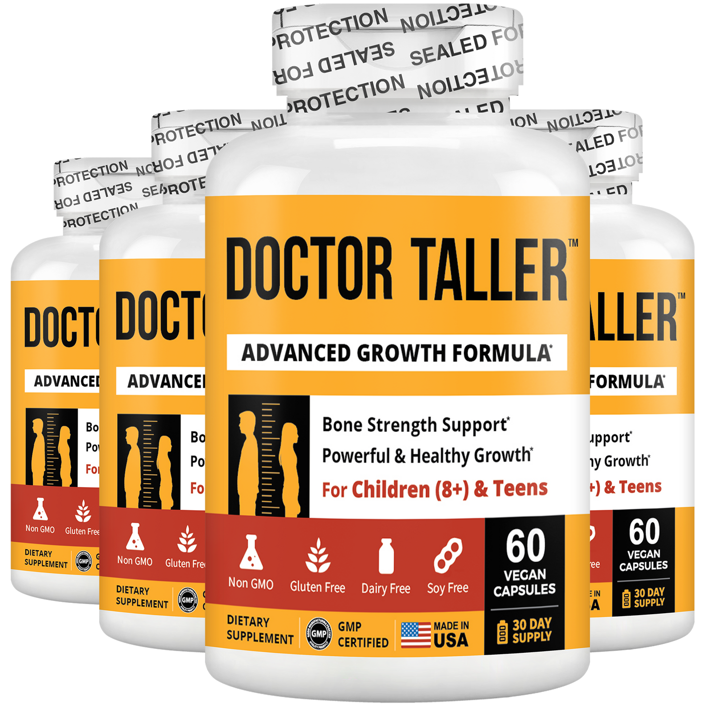 Doctor Taller, For Children (8+) & Teens, 60 Vegan Capsules
