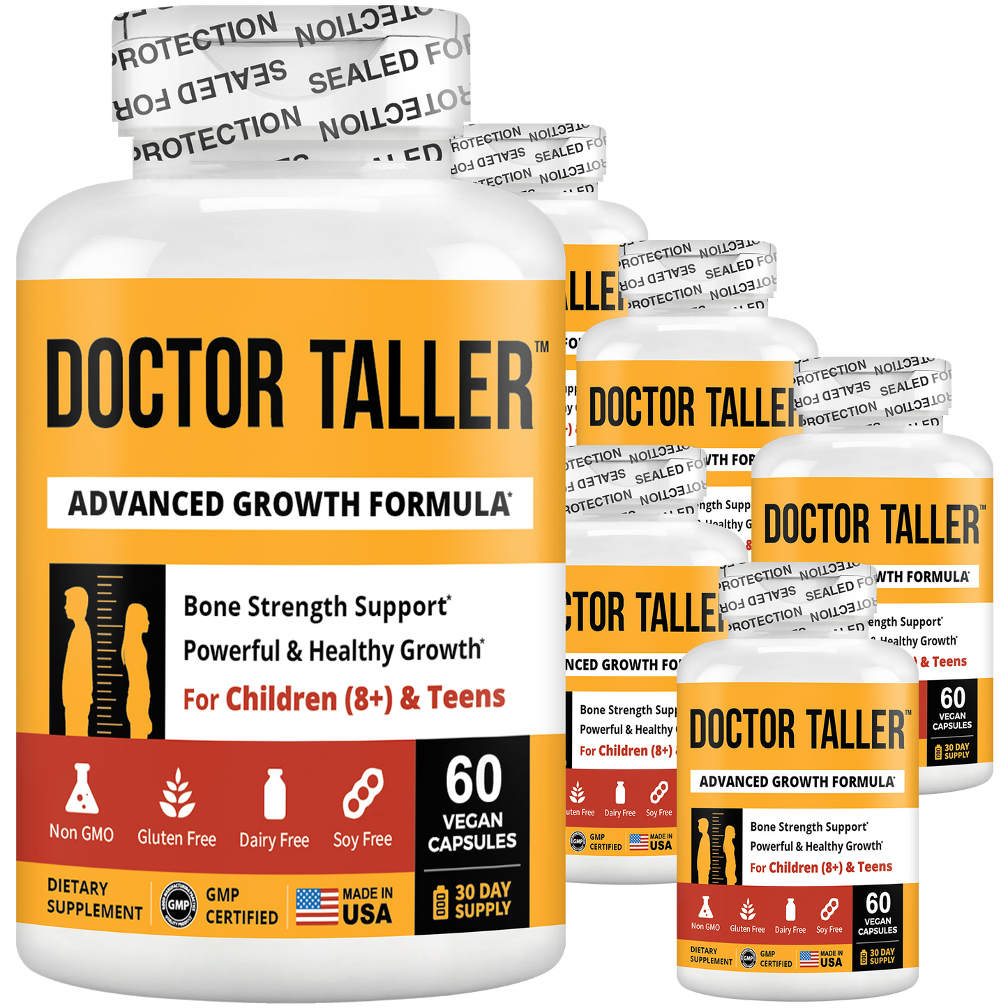 Doctor Taller, For Children (8+) & Teens, 60 Vegan Capsules