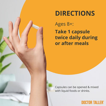 Doctor Taller, For Children (8+) & Teens, 60 Vegan Capsules